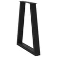 thumbnail image 3 of vidaXL Coffee Table Leg Set of 2 Black Steel 19.7 x 28.3 in, 3 of 5