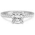 thumbnail image 3 of 1 Carat IGI Certified Cushion Shape Lab Grown Diamond Engagement Ring | 14K White Gold |Myra Secret Halo Diamond Ring | FG-VS1-VS2 Quality Friendly Diamonds, 3 of 4
