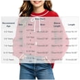 thumbnail image 3 of Girls Bow Sweater Cute Crew Neck Pullover for Kids Girls Christmas Birthday Sweaters Red 5-6 Years, 3 of 6