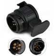 thumbnail image 2 of Conector de remolque impermeable de 13 pines a 7 pines Adaptador de enchufe de gancho de remolque de 13 pines a 7 pines (1 PCS negro), 2 of 4