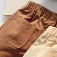 thumbnail image 6 of hoksml Back to School Girls Elastic Waist Cotton Chino Shorts Casual Playwear Shorts with Pockets, 6 of 6