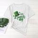 thumbnail image 5 of Xuyuer St. Patrick's Day Women Shamrock Clover Graphic Casual T-Shirt Short Sleeve Fashionable Tee Pullover Tops Shamrock Tee Round Neck T-Shirt Irish Tops, 5 of 5