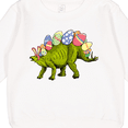 thumbnail image 3 of Inktastic Easter Bunny Stegosaurus with Eggs and Pink Ears Toddler Sweatshirt, 3 of 4