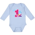thumbnail image 3 of Inktastic 1st Birthday Pilot Airplane Girls Long Sleeve Baby Bodysuit, 3 of 5
