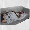 thumbnail image 6 of Fitness Soft Flannel Fleece Blanket, Athletic Model Woman Back View Set Goals and Crush Them Fit Female Body Form, Cozy Plush for Indoor and Outdoor Use, 50" x 60", Beige Pink Black, by Ambesonne, 6 of 6