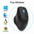 thumbnail image 3 of Bluetooth wireless mouse 2.4G mouse gamer 4000 DPI Optical Sensor 6 Mute Buttons For MacBook Tablet Laptop PC gaming mouse, 3 of 10