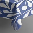 thumbnail image 3 of Blue Floral and Leaf Pattern Rectangle Tablecloth 60"x102",Waterproof Polyester Rectangle Table Cloth, Wipeable Spillproof Polyester Tablecloth for Dining, Camping, Indoor and Outdoor, 3 of 6