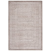 SAFAVIEH Toscana Roger Oriental Polyester Area Rug, Ivory/Brown, 8' x 10'