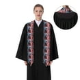 thumbnail image 4 of Fuzoiu Electric Skeleton Surrealism Print Graduation Sash,Graduation Stole,Unisex Adult Graduation Stole Shawl 91" Long,for Academic Commencements Shawl-Flattened, 4 of 7