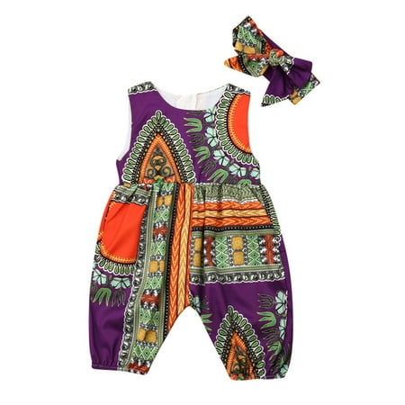 

adviicd Girls Size 6 Summer Clothes Jumpsuit Toddler Dashiki Style Romper Clothes Playsuit Baby Baby Girl Rompers 9-12 Months
