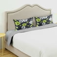 thumbnail image 3 of Yayeee Pillowcase King Size Set of 2 Satin Wrinkle Resistant Pillow Case, White Flower Pattern, 3 of 8