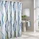 thumbnail image 1 of Cortina de baño ANGGREK Con ganchos en forma de S Patrón Elegante 180x180cm, 1 of 8