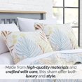 thumbnail image 3 of Southshore Fine Living, Inc. Tropical Pillow Covers 26"x26" Euro Sham Covers, Blue and Cream, 3 of 5