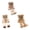 3 piece set, variant on Dense Bobblehead Oaken Car Decoration Not Slip Slanted Base Plan Includes Personality To Automobiles Desks And Travel Backpacks