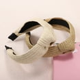 thumbnail image 7 of Unique Bargains 2 Pcs Women' Wide Knotted Headband Khaki Beige 1.97" Wide Classic Casual Style Headband for Women Girl, 7 of 7