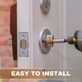 thumbnail image 6 of Uxcell Cylinder Deadbolt Door Lock Round Entry Front Door Handle Sets for Door Black, 6 of 7