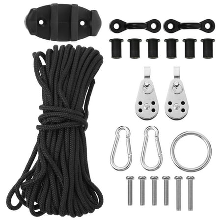 Kayak Kit Canoe Anchor System Trolley Fishing Rod Holder Accessories Cleat Pulley