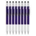 thumbnail image 2 of 8PCS Multitool Pen,Stocking Stuffers for Men,Gifts for Him,Multitool Pen Christmas Birthday Present,Ideas for Guys Husband Who Have Everything,Tools Cool Gadgets Birthday(Purple), 2 of 8