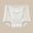 White, variant on Womens 100% Cotton High Waisted Underwear Floral Print Breathable Briefs Tummy Control Full Coverage White,Size M