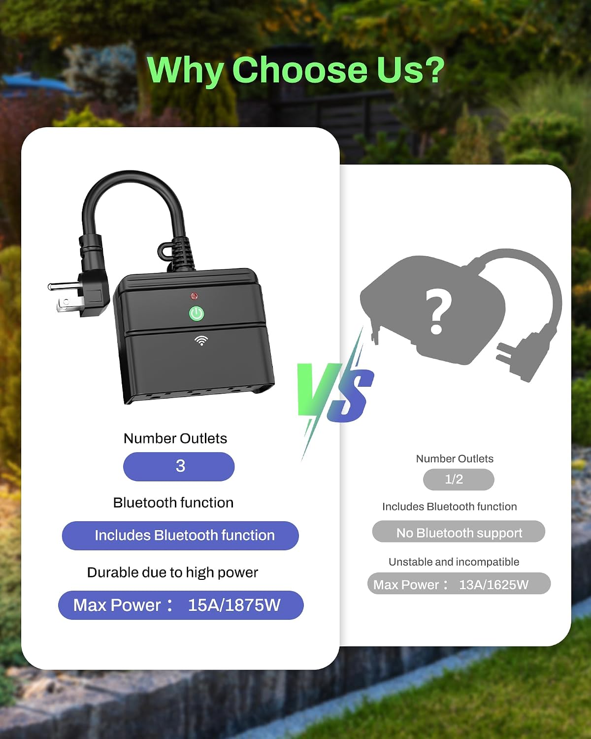 BN-LINK Smart WiFi Outdoor Outlet with Timer and Voice Control photo 6