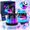 Black+Blue, variant on Pocket-Size 3-in-1 Magnetic Mini Bluetooth Speaker with RGB Light, Magnetic RGB Bluetooth Speaker and Phone Stand, Rechargeable with Memory Card Playback for Desk and Travel