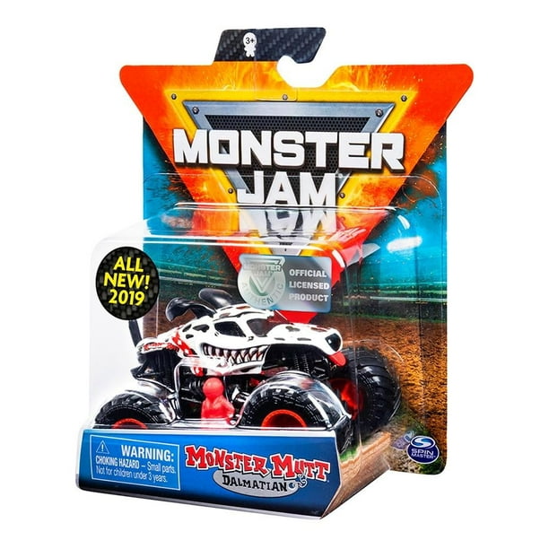 Vehículo Monster Jam Escala 1:64 Mutt Dalmatian
