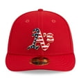 thumbnail image 2 of Men's New Era  Red Oakland Athletics 2023 Fourth of July Low Profile 59FIFTY Fitted Hat, 2 of 6