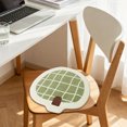 thumbnail image 3 of TIELUTT Cartoon Minimalist Style Floor Mat Absorbent and Non Mat for Car Lumbar Pillows for Driving Seat Driver Seat Cushion and Back Support Bolster Seat Cushion Floor Seat Cushion Car Seat Cushion, 3 of 4