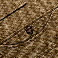 thumbnail image 3 of ZCFZJW Men's Vests Herringbone Tweed Vest Casual V-Neck Waistcoat For Men Retro Men's Wedding Vests Travel Workwear Vest Brown L, 3 of 7