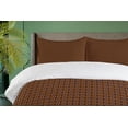 thumbnail image 4 of Ambesonne Abstract Duvet Cover Sets, Honeycomb Design Hexagons, 2-Queen, Orange Charcoal Grey, 4 of 7