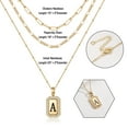thumbnail image 2 of TINGN Dainty Initial Pearl Necklace for Women 14K Gold Plated Paperclip Toggle Clasp Necklace, 2 of 5
