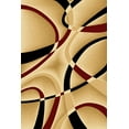 thumbnail image 5 of Planet Rugs Premium 3D Thick Abstract Indoor Area Rug 2305Burgundy Beige 2'7''x4', 5 of 12