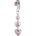 thumbnail image 1 of shiyou-Fake Belly Piercing Ring - Clip on Belly Button Rings, 1 of 4