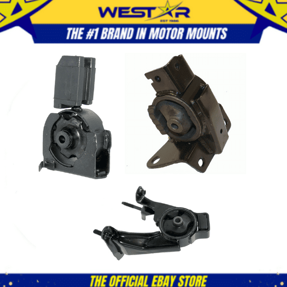 2000 - 2005 Toyota Celica 1.8L Engine Motor & Trans Mount Set 3PCS