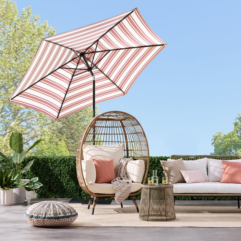 best rated patio umbrella Best Choice Products 10ft Outdoor Steel Market Patio Umbrella w/ Crank, Tilt Push Button, 6 Ribs