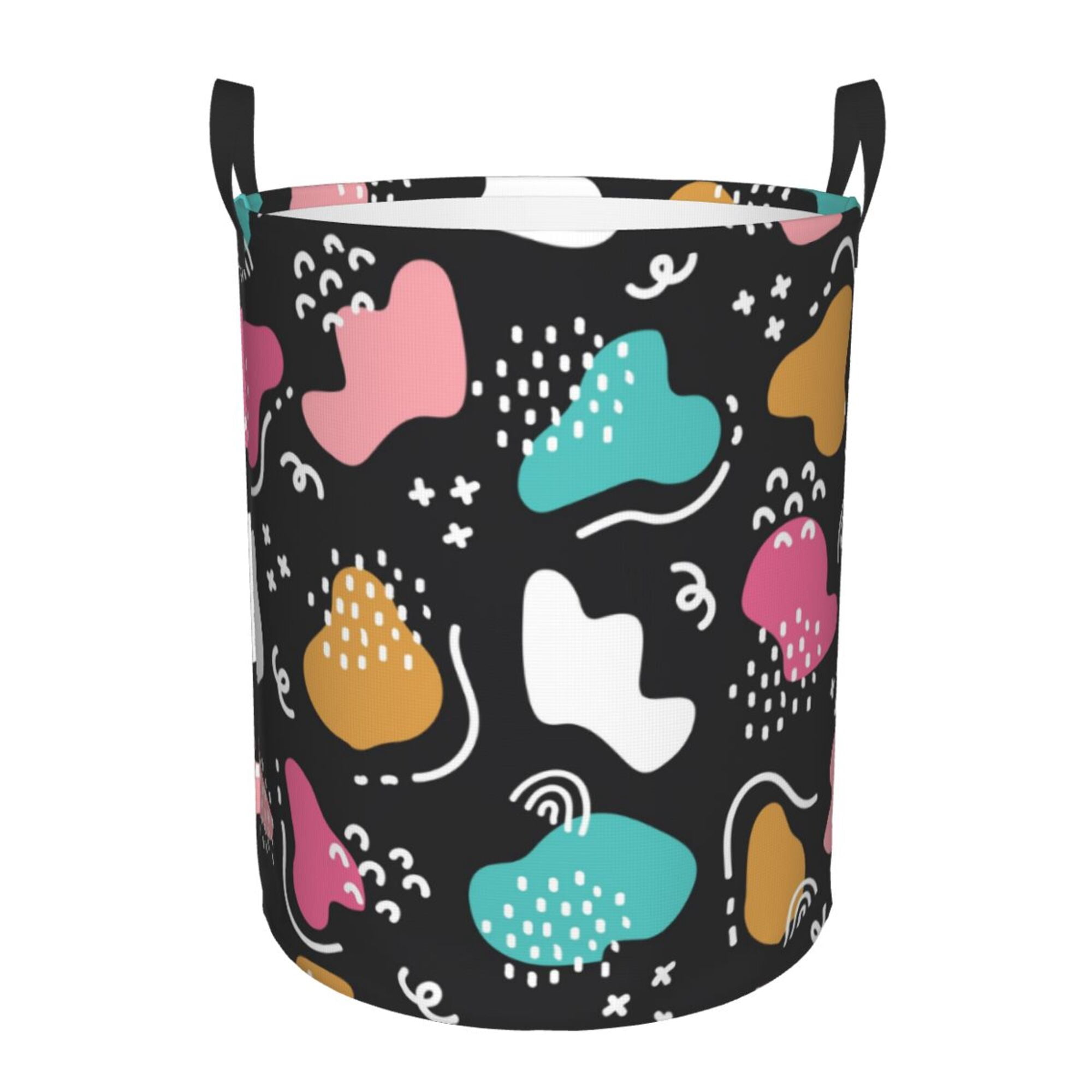 DouZhe Waterproof Collapsible Large Laundry Baskets, Abstract Colorful ...