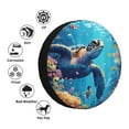 thumbnail image 4 of Naloa Colorful Underwater Plant Turtle PVC Leather Spare Tire Wheel Cover for Car Truck SUV Camper Trailer Universal Fit many size17 inch, 4 of 6