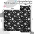 thumbnail image 5 of Moon and Leaf Gothic Pattern Teens Toddler Nap Mat with Pillow, Sleeping Mat Bag for Preschool Daycare 51"x22", 5 of 6