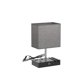 thumbnail image 4 of Lámpara de mesa regulable Kakanuo para mesita de noche con puertos USB-C, gris, 4 of 7