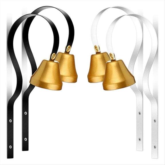 4 Pcs Shopkeepers Bell Antique Doorbell Wall Mounted Dog Training Ring for Door Opening