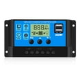thumbnail image 1 of SICED Régulateur Solaire et de Vent, Contrôleur de Charge de Panneau Solaire Intelligent 20a 12V/24V, 1 of 5