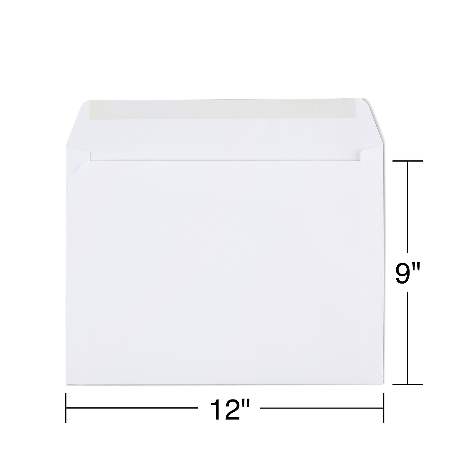 MyOfficeInnovations Wove Side-Opening Booklet Envelopes 9" x 12" White 100/BX 473009