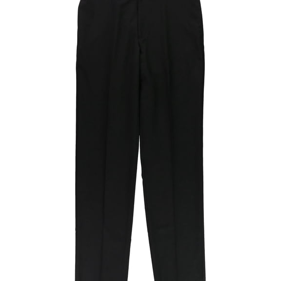 Alfani Mens Solid Dress Pants Slacks, Black, 32W x UnfinishedL