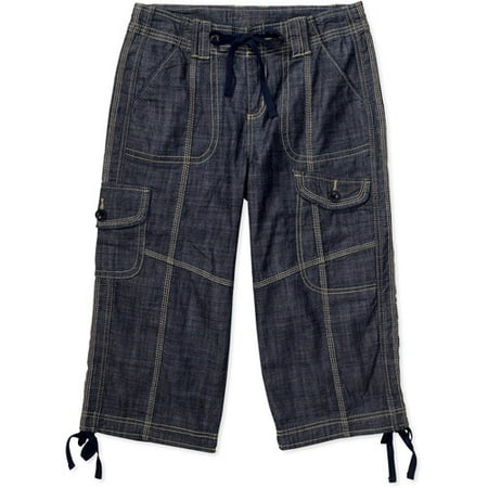 Faded Glory - Women's Cinched Capri Cargo Jeans