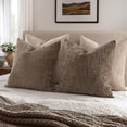 thumbnail image 6 of THOPBPRK Textured Throw Pillow Covers Thick Chenille Decorative Pillows Taupe Grey 18x18 Inch Set of 2 Modern Boho Farmhouse Home Decor Neutral Cushion Covers for Couch Sofa Living Room Bedroom, 6 of 16