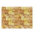 thumbnail image 1 of Retro Cutting Board, Abstract Square Pattern Rounded Funky Geometric Modern Ornament Tiled Illustration, Decorative Tempered Glass Cutting and Serving Board, Large Size, Multicolor, by Ambesonne, 1 of 1