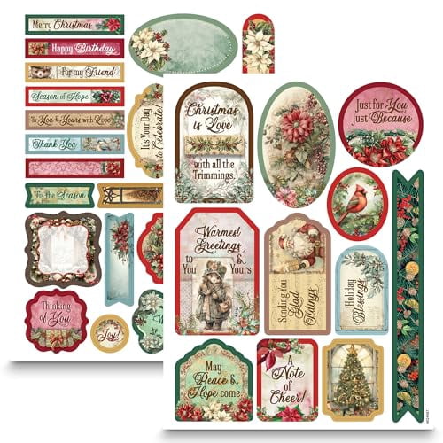 Paper Wishes ? Christmas Past Kits for Card Making & Scrapbooking, Also use for Gifts and All Your DIY Crafting, Art & Creative Projects - Inspiration at Your Fingertips ? Made in USA