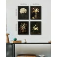 thumbnail image 5 of Drsoum Flower wall art Poppies Floral Classic Wall Prints Modern Farmhouse Bedroom Living room Kitch Decor 8x10in4pcs Brown 8x10in4pcs Black Framed, 5 of 6