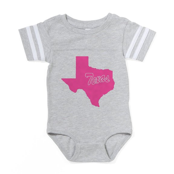 CafePress - Texas - Cute Infant Baby Football Bodysuit