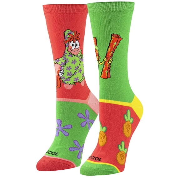 Cool Socks SpongeBob Fun Cartoon Print Novelty Crew Socks for Women